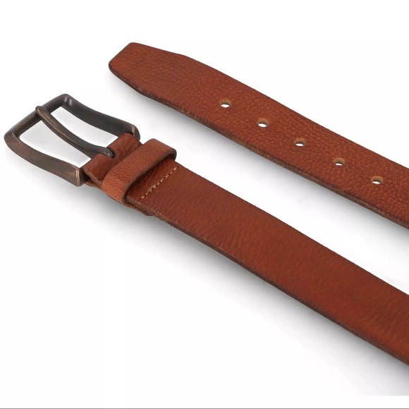 ✔️HARLEY DAVIDSON MENS LEATHER BELT WITH LOGO - Picture 3 of 11